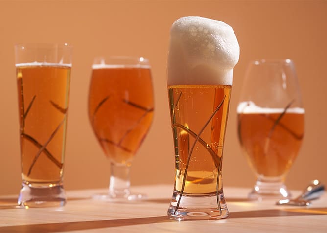 Shaze Beerstein Beer Glasses (Set of 4) 