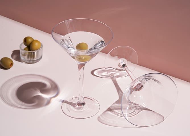 Shaze Muse Martini Glasses (Set of 6) 